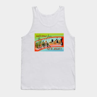 Greetings from The Oranges, New Jersey - Vintage Large Letter Postcard Tank Top